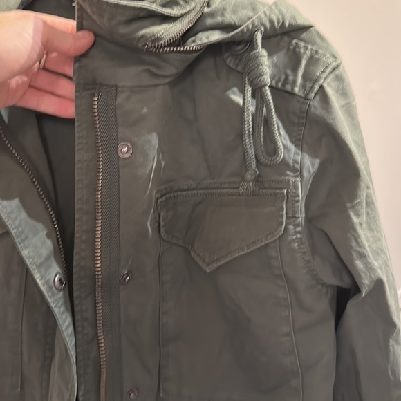 Lands End Green Utility Jacket Sz XS - Picture 4 of 8